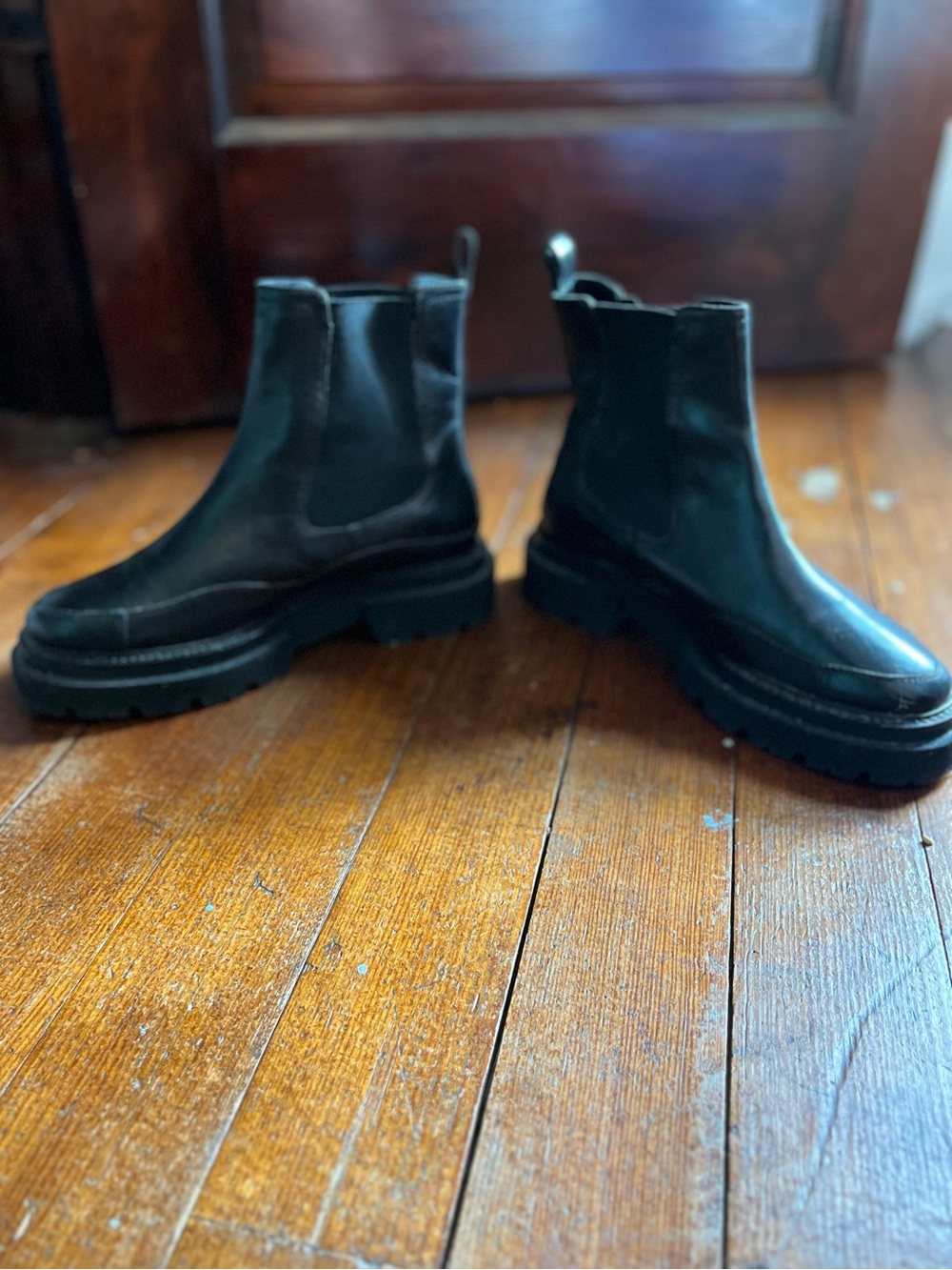 Seychelles Black Leather Ankle Boot
